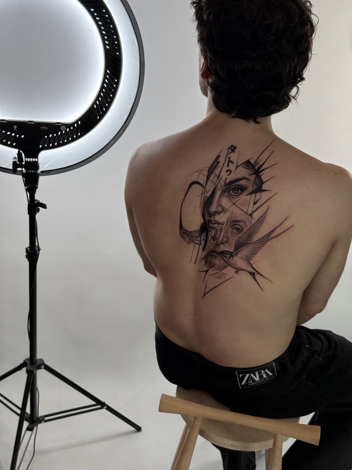 Abstract Realism dövme — Tunç Coşkun